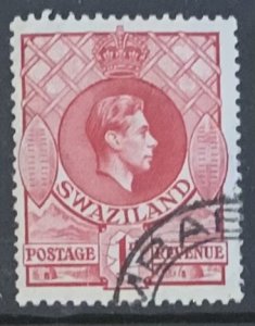 SWAZILAND 1938 GVI 1d  SG29 FINE USED
