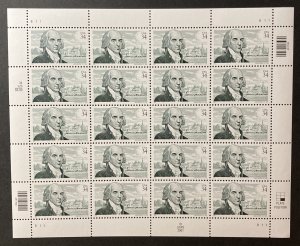 U.S. 2001 #3545 Sheet, James Madison, MNH.