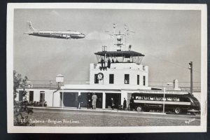 1951 Hasbrouck NJ USA Picture Postcard Cover SABENA Belgian Air Lines