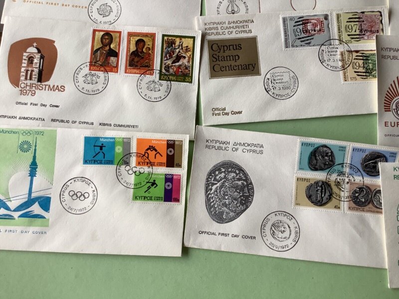 Cyprus first day covers 16 items Ref A1917