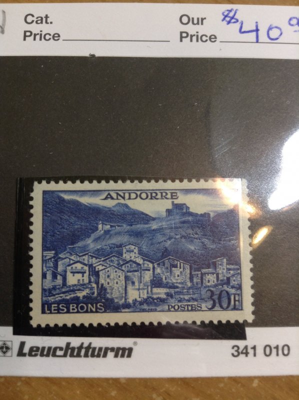 Andorra (French)  #  136  MNH