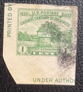 US #730a Used - 1c Chicago Century of Progress 1933 [US26.4.2]