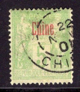 French Offices in China #2,  used,  22 November 1901 SHANG-HAI (上海) cancel