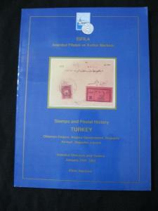 ISFILA AUCTION 1993 STAMPS AND POSTAL HISTORY OF TURKEY