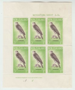 New Zealand B62a Karearea - miniature sheet