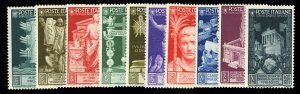 Italy #377-386 (Sass. 416-425) Cat€350, 1937 Augustus, complete set, never ...