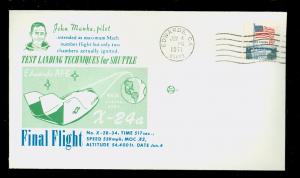 Space Cover, X-24A Final Flight, John Manke, Test Landing