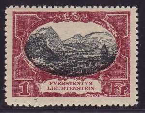 Liechtenstein 1921 Views Eight (8) Stamps in VF/VLH/mint/(*) Scott 62-69