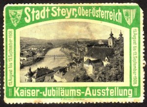 1908, Austria, Stadt Steyr, Poster stamp, MNG