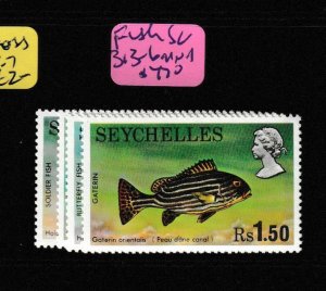 Seychelles Fish SC 313-6 MNH (5gdv) 