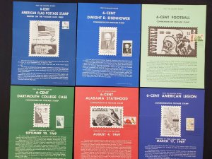 1968,69,70,71,79 Vintage USPS Bulletin Board Poster Folded Lot of 10 FDI Cancel 