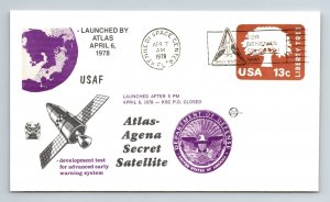 1978 Atlas-Agena Secret Satellite Launched by Atlas - Apr 6 - F1081