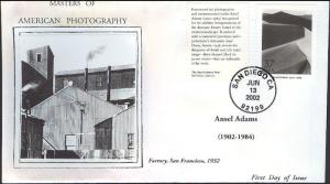 #3649p Ansel Adams Anagram FDC 