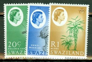 LC: Swaziland 92-107 mint CV $57.85; scan shows only a few