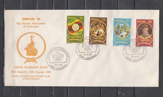 Zimbabwe, 1982 issue. Great Zimbabwe Scout Camp, 25/JUL/82 Souvenir cover. ^