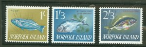 Norfolk Island #55/57/60 Mint (NH)