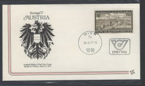 Austria #1061 (1977 Europa) on unaddressed Fleetwood FDC