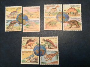 ICOLLECTZONE Cambodia #1548-50 XF Used Dinosaurs  (Bk1-30)