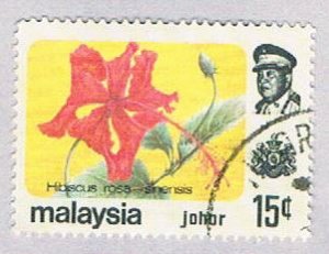 Malaysia Johor 187 Used Hibiscus (BP24628)