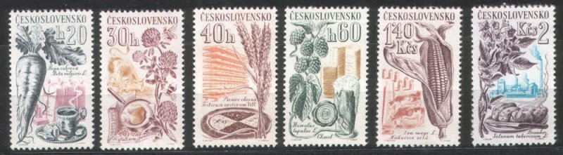 Czechoslovakia 1961 Scott #1063-1068 MH