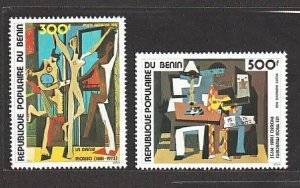 BENIN 1981 Airmail, Art Printings by Picasso (2v Cpt) MNH CV$14