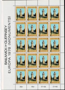 Guernsey 1978,Michel# 161 - 162 MNH Europa (C.E.P.T.) 1978 - Architectural Mon.