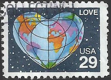 # 2535A USED HEART SHAPED GLOBE    