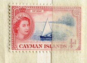 CAYMAN ISLANDS; 1950s early QEII Pictorial issue fine MINT MNH 1/4d. value