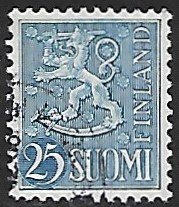 Finland # 321 - Arms of Finland - used .....[Gn4]