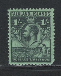 Falkland Islands 1929 King George V 1sh Scott # 60 MH