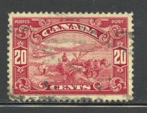 Canada Scott 157 Used H - 1929 20c Harvesting Wheat - SCV $11.00