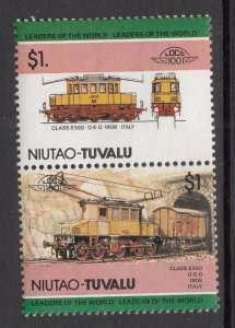 Tuvalu Niutao 19 Train MNH VF