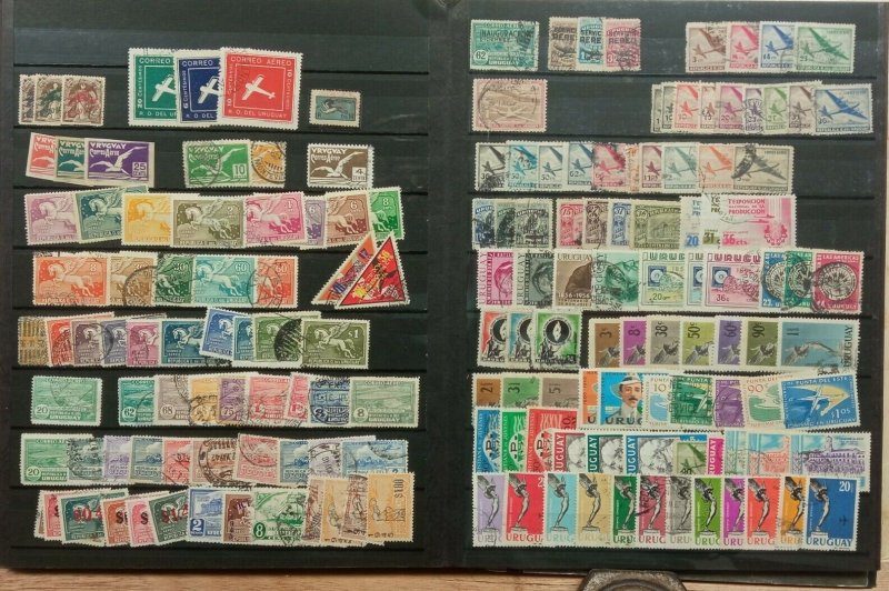 Very complete Uruguay used stamp collection in stockbook +2300 different $$$