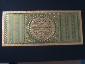 ​UNITED STATES-1862 CAT.#134- 24 KARAT GOLD REPLICA $100-VF WITH CERTIFICATE