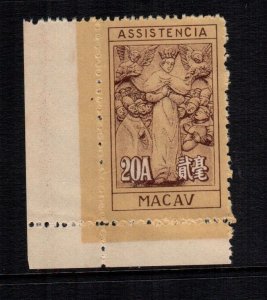 Macao China  RA12   MNH no gum as issued cat $ 11.00