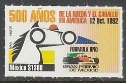 MEXICO 1722, FORMULA ONE, MEXICO CITY GRAND PRIX. MINT, NH. VF.