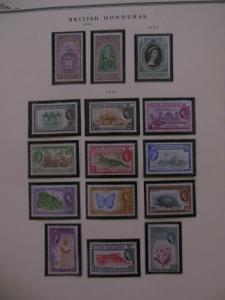 BRITISH HONDURAS & BELIZE : 1888-1991. Absolutely Beautiful collection on pages