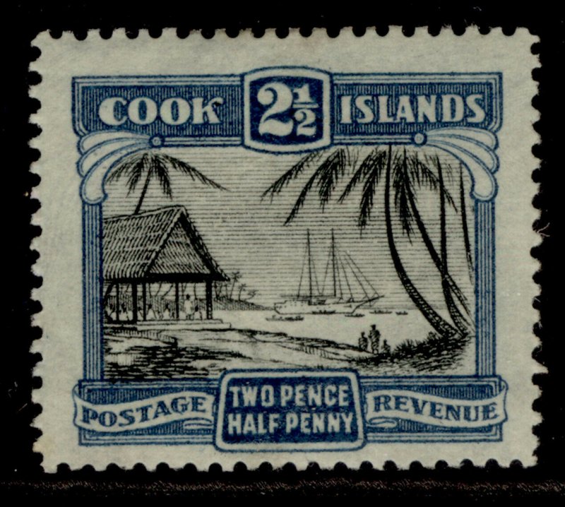 COOK ISLANDS GVI SG140, 2½d black & deep blue, M MINT. 