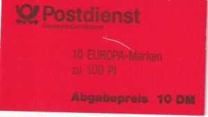 Germany #1830 Booklet  Pane CV $12.50 (A18302)