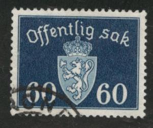 Norway Scott o42 used Unwmk official 1939-47 