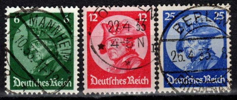 Germany #398-400 F-VF Used  CV $22.80 (X254)