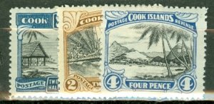 AB: Cook Islands 116-124 mint CV $62.10; scan shows only a few