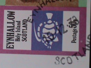 ​EYNHALLOW-SCOTLAND-PROMOTION SALES- LOVELY FISH CTO IMPERF S/S VERY FINE-RARE