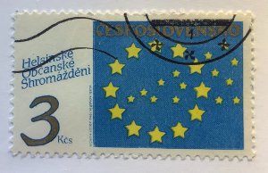 Czechoslovakia 1990 Scott 2808 CTO - 3k,Conf. of Civic Associations, Helsinki