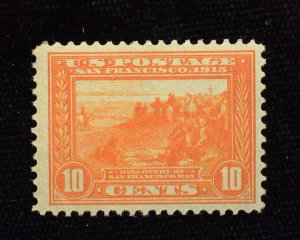 HS&C: Scott #400A 10 Cent Panama Pacific Radiant color. Vf/Xf LH Mint US Stamp