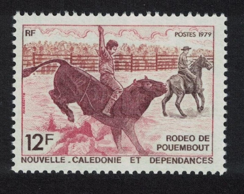 New Caledonia Horses Cattle Pouembout Rodeo 1979 MNH SG#626