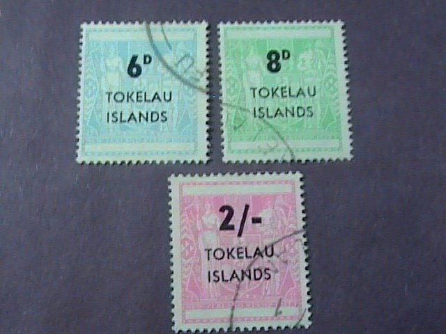 TOKELAU # 6-8-USED---COMPLETE SET----1966