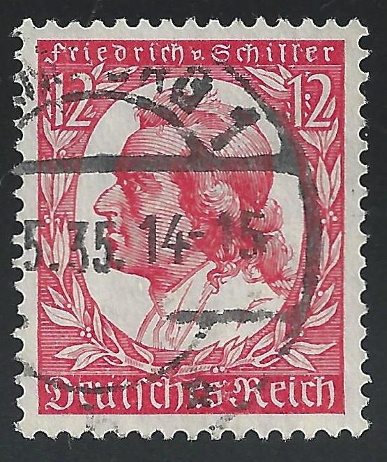 Germany #447 12pf Friedrich von Schiller