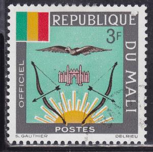 Mali O14 CTO 1964 Mali Coat of Arms, Official