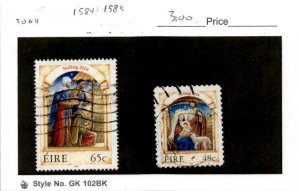 Ireland, Postage Stamp, #1584, 1589 Used, 2004 Christmas (AB)